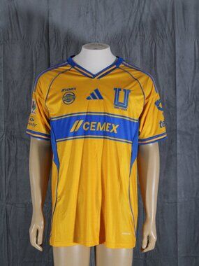 Tigres UANL Jersey - 2025 Home Jersey by Adidas - Men's Large